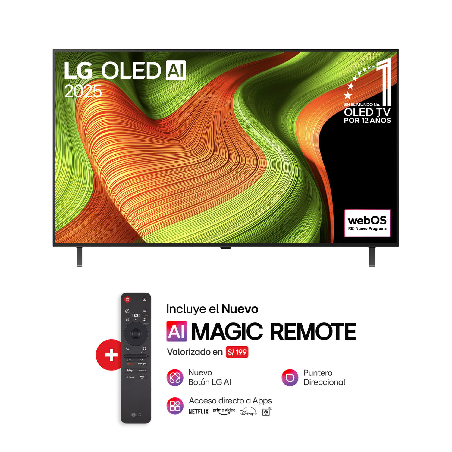 Televisor LG OLED55B5PSA 55"" 4K OLED WebOS ThinQ AI
