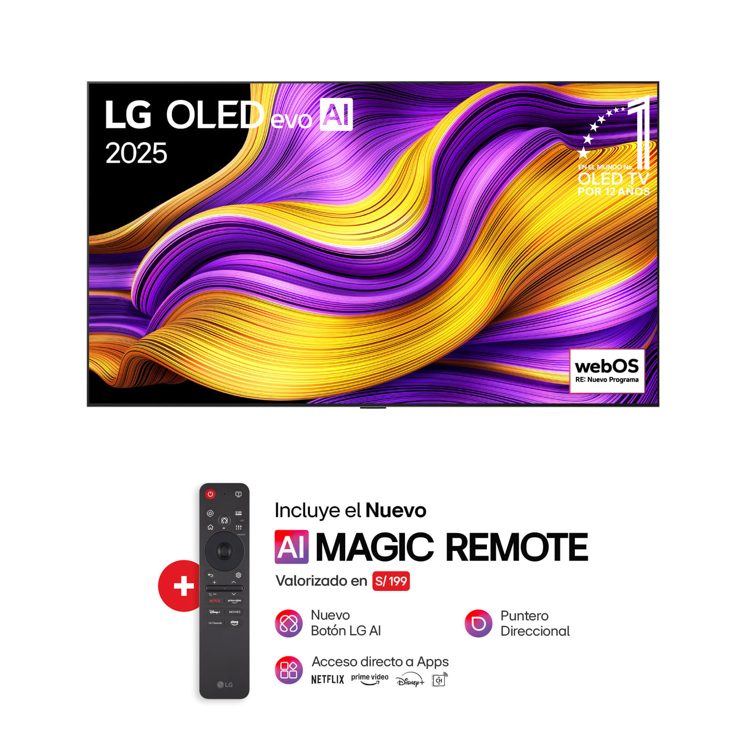 Televisor LG OLED65G5PSA 65"" 4K OLED WebOS ThinQ AI