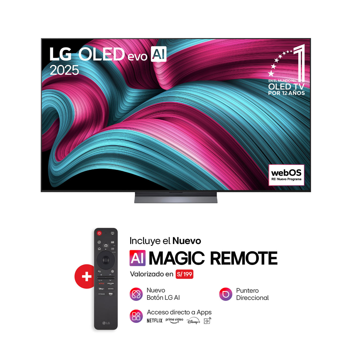 Televisor LG OLED55C5PSA 55"" 4K OLED WebOS ThinQ AI