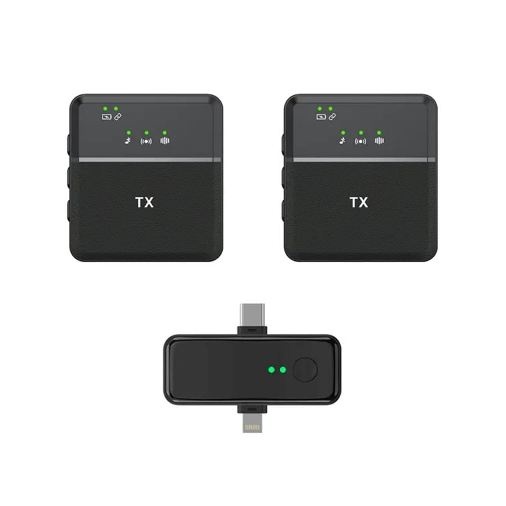 Micrófono Inalámbrico Solapero Sx31 3en1 – Tipo C, Lightning y 3.5 mm