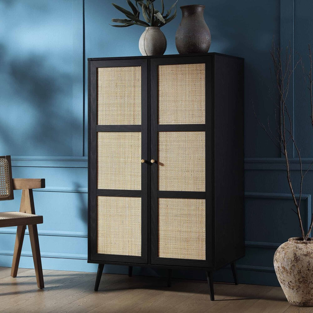 Ropero Vintage Sakurako Negro R&R MUEBLES