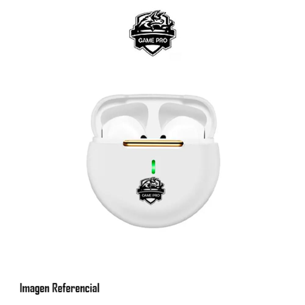 AURICULARES INALAMBRICOS GAME PRO TWS PRO 6 BLUETOOTH 5.3 TACTIL C/ESTUCHE BLANCO P/N: 750961204862