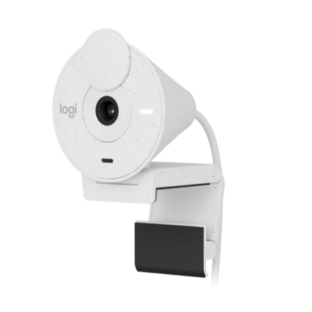 CAMARA WEBCAM LOGITECH BRIO 300 FHD 1080P 2MP USB-C, TAPA DE PRIVACIDAD, BLANCO P/N: 960-001440