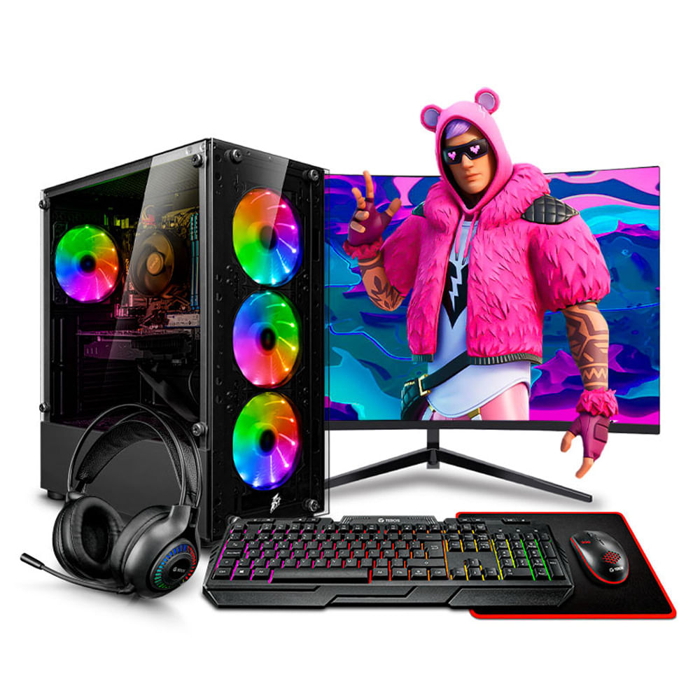 PC GAMER DRACO RGB CORE I7 6TH 16GB 500GB 24"" RTX3050 6GB MI PC LISTA MIPCLISTA