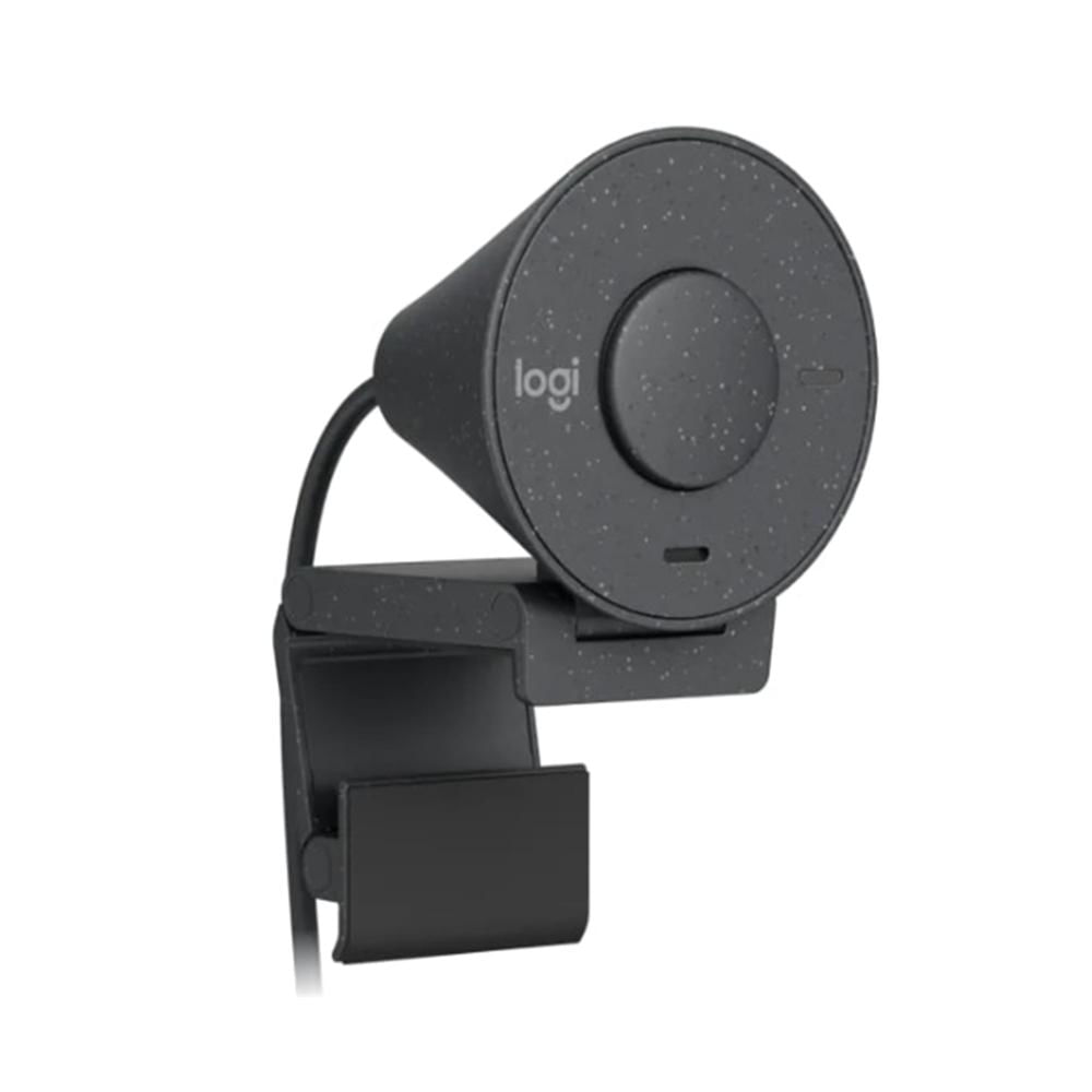 CAMARA WEBCAM LOGITECH BRIO 300 FHD 1080P 2MP CONECTOR USB-C TAPA DE PRIVACIDAD NEGRO PN 960-001413