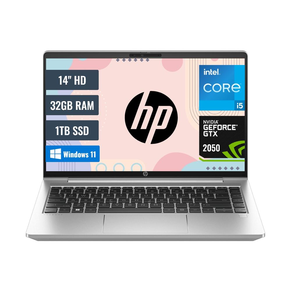 Laptop HP ProBook 440 Intel Core i5 1335U 32GB RAM 1TB SSD 4GB RTX 2050 14 HD Windows 11 9P2Y7LA