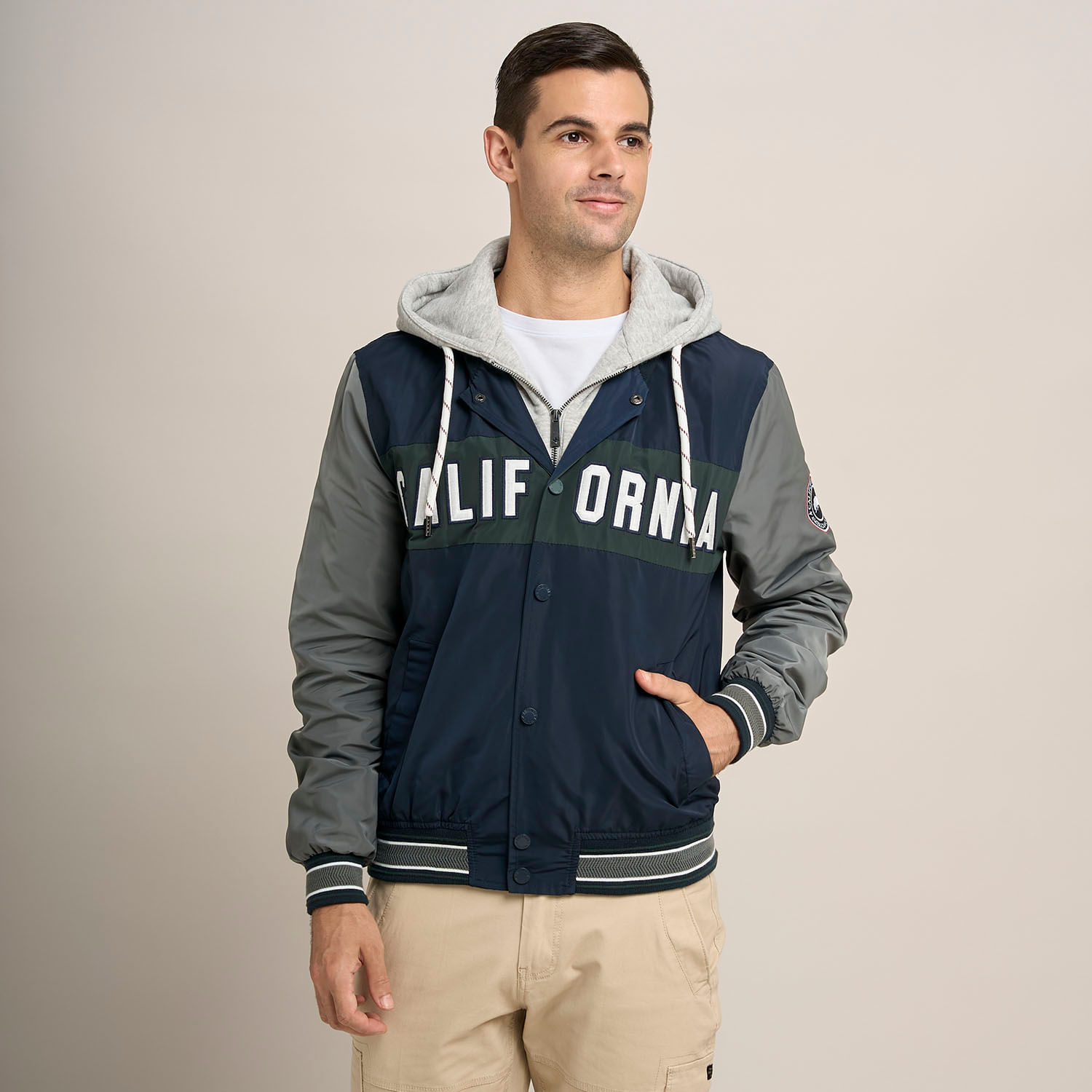 Casaca Hombre Raglan Line Amc