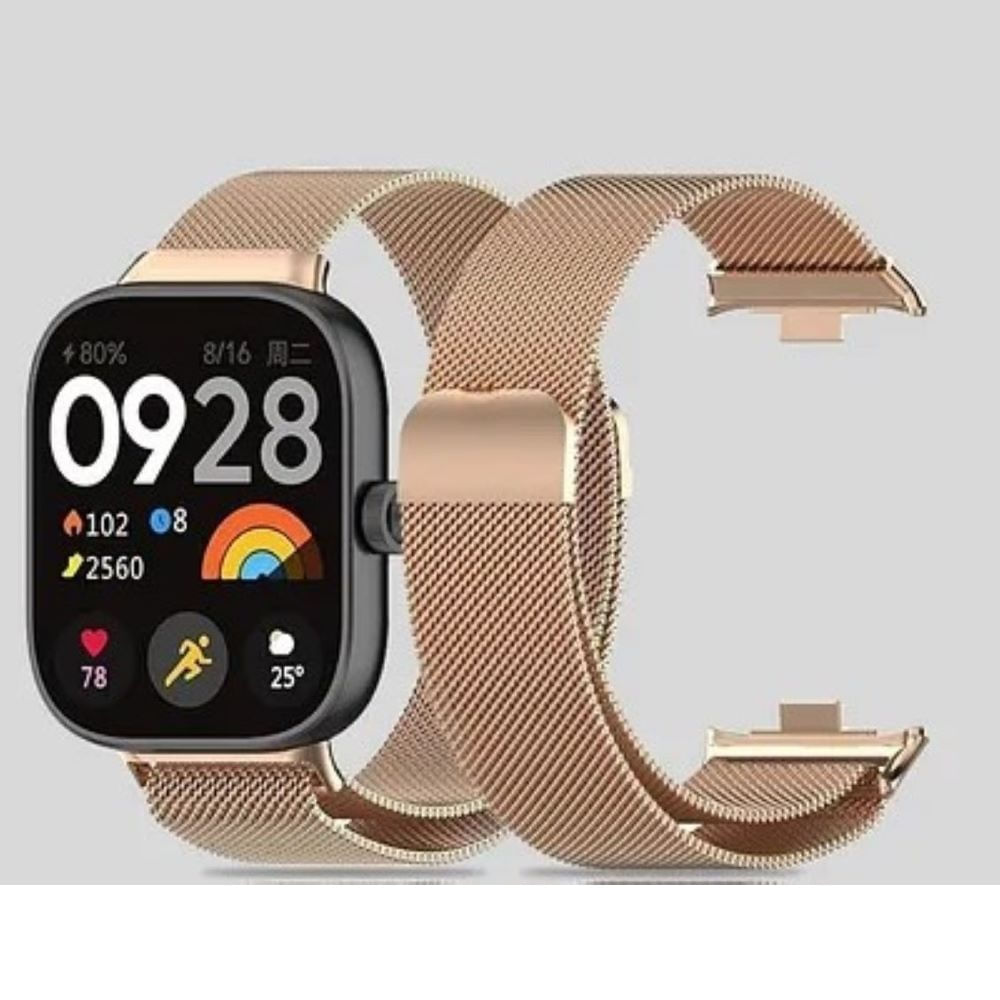 Correa Milanese para Redmi watch 4 active lite oro rosa Correa Milanese para Redmi watch 4 active lite oro rosa
