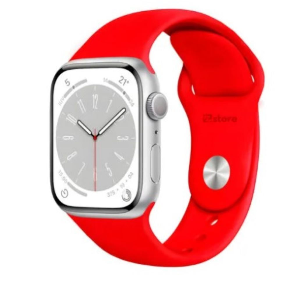 correa de silicona imantada para Applewatch 38-40-41mm y 42 serie 10 rojo