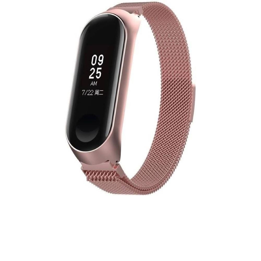 Correa Milanese Imantada para Xiaomi Band 5 6 Rosado