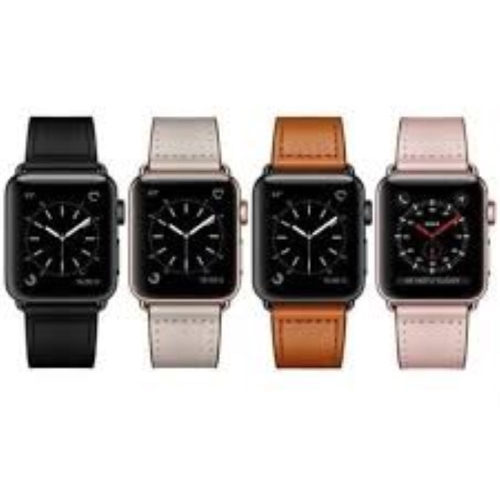 Correa de cuero para Applewatch 38 40 41mm Marron