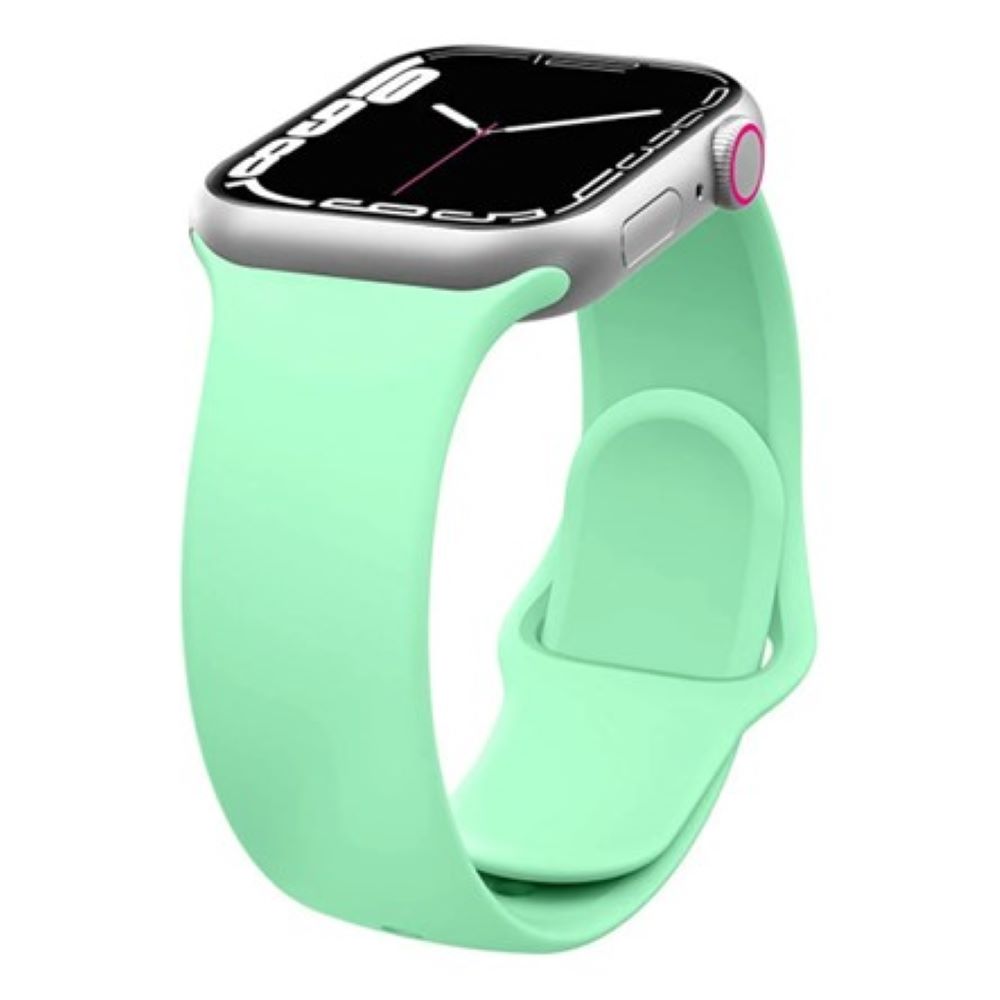 correa de silicona imantada para Applewatch 38-40-41mm y 42 serie 10 verde correa de silicona imantada para Applewatch 38-40-41mm y 42 serie 10 verde