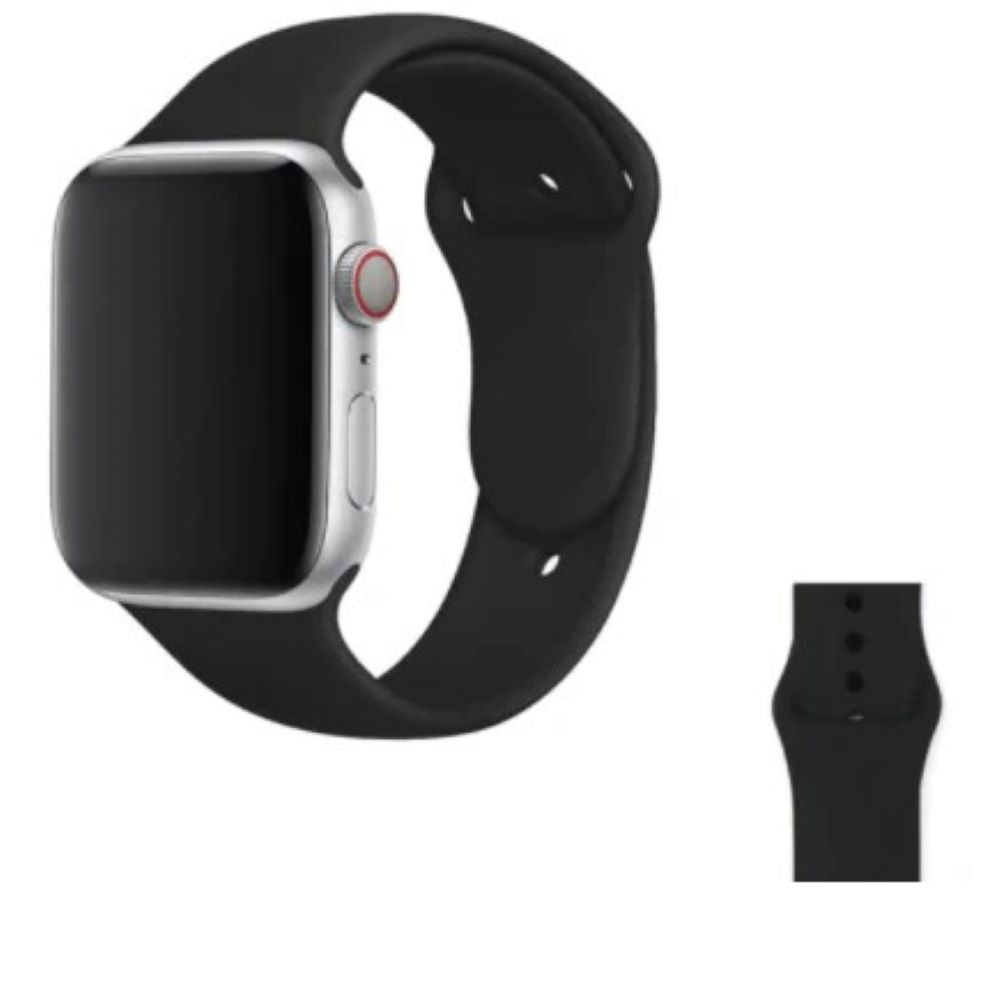 correa de silicona imantada para Applewatch 38-40-41mm y 42 serie 10 negro