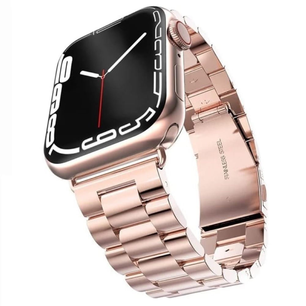Correa de eslabones para applewatch 38-40-41mm oro rosa Correa de eslabones para applewatch 38-40-41mm oro rosa