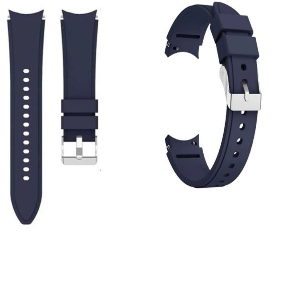 Correa de silicona samsung watch 4-5-5 pro-6-7-fe azul Correa de silicona samsung watch 4-5-5 pro-6-7-fe azul