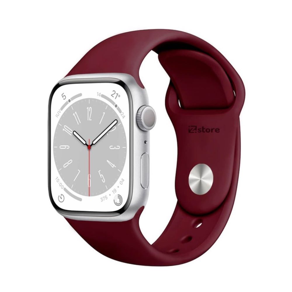 correa de silicona imantada para Applewatch 38-40-41mm y 42 serie 10 guinda