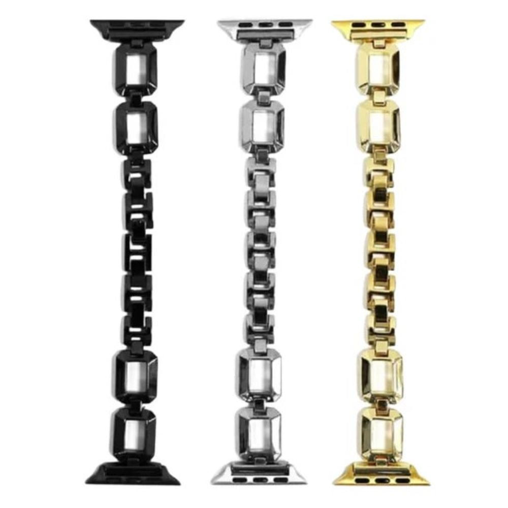Correa de acero inoxidable apple watch Chic steel  42 44 45 49mm negro