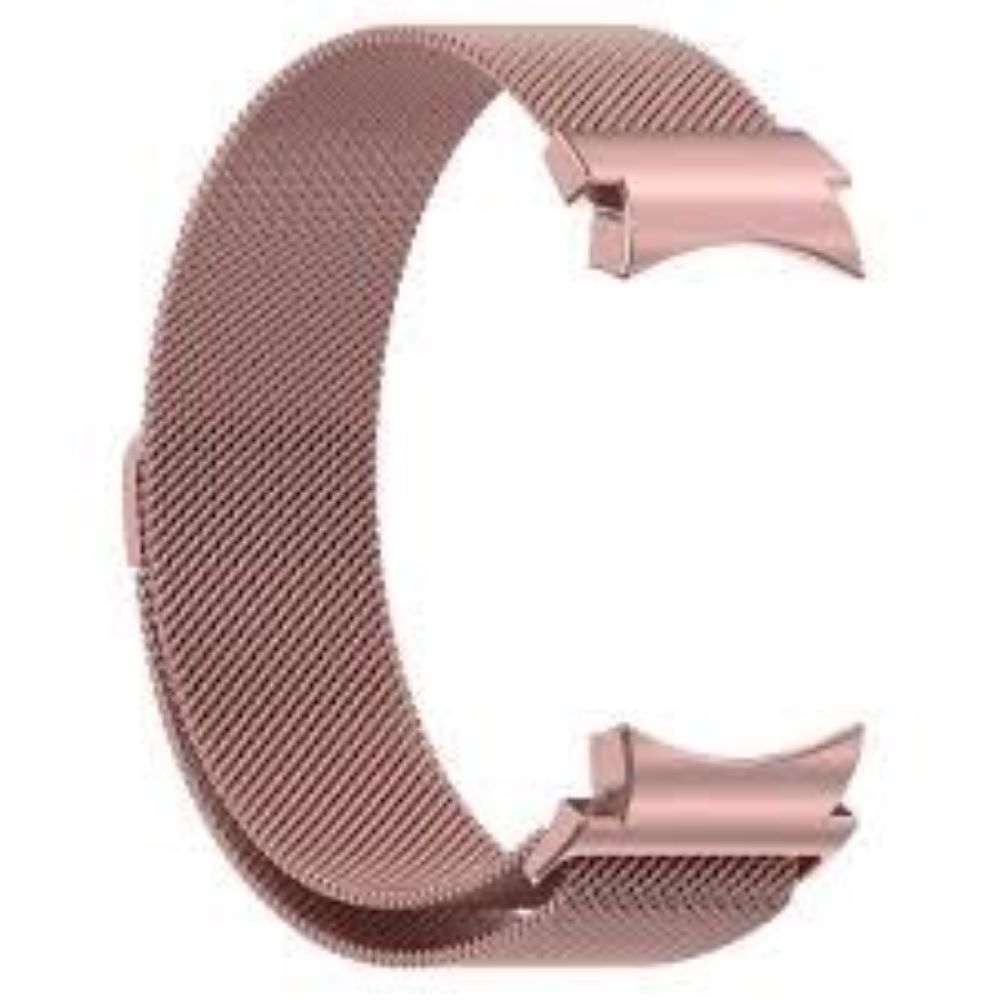 Correa imantada milanese samsung watch 4  5  5 pro  6  7  fe rosa