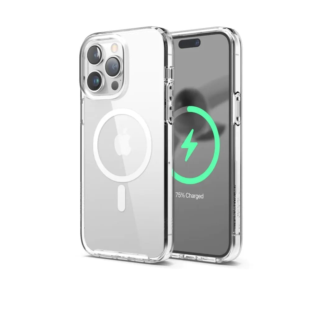 Case space con magsafe para iphone 14 pro transparente