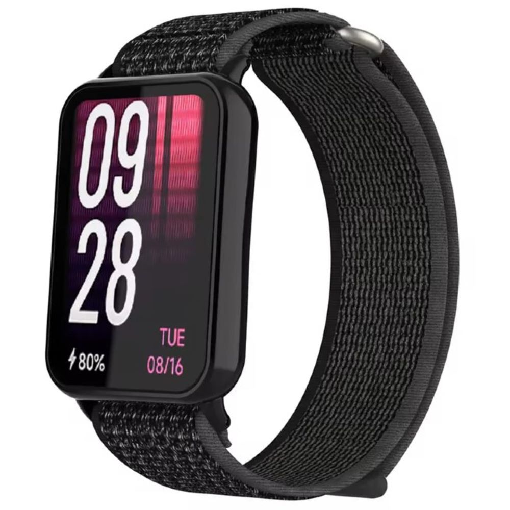 Correa de nylon Xiaomi Band 8 Pro Negro Correa de nylon Xiaomi Band 8 Pro Negro