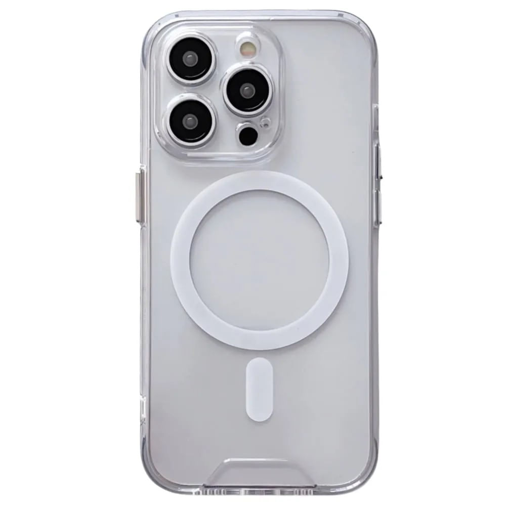Case space con magsafe para iphone 14 pro max transparente