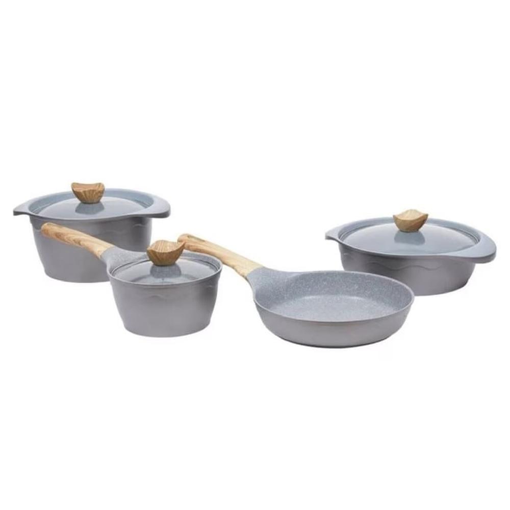 Juego de Ollas Alfetta Mónaco 7 Piezas Simple Cook