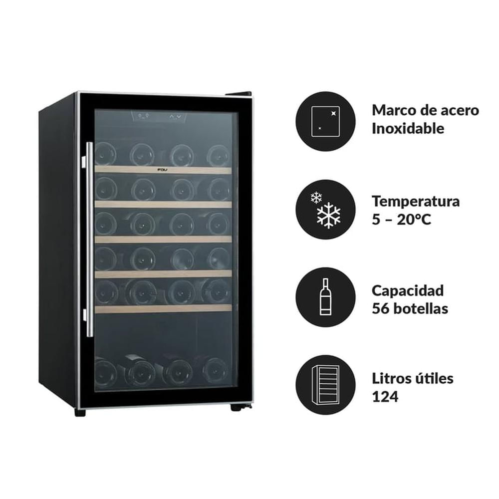 Cava de Vino Black 56 botellas FDV