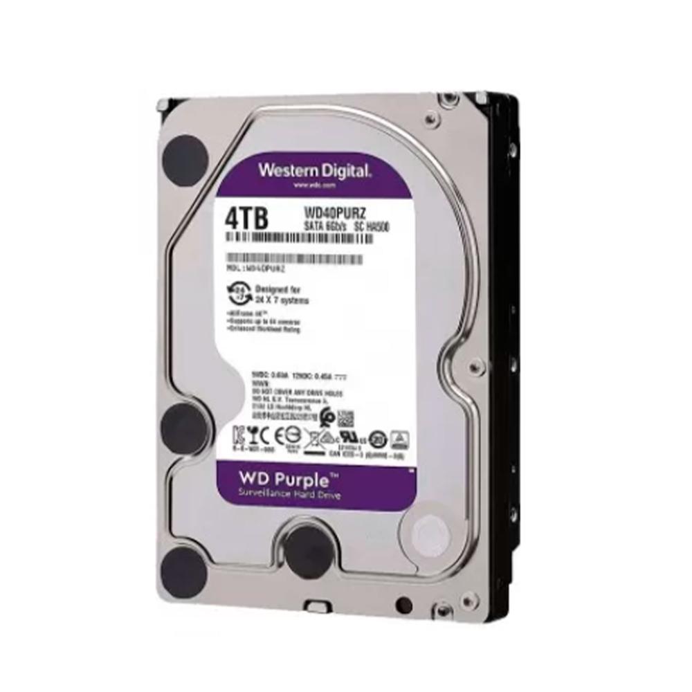 DISCO DURO INTERNO WESTERN DIGITAL PURPURA 4TB 3.5"" 5400RPM SATA 6GB/S CACHE 256MB P/N: WD43PURZ