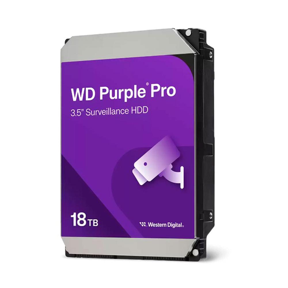 DISCO DURO INTERNO WESTERN DIGITAL PURPLE PRO 18TB SATA 6GB/S 7200RPM BUFER 512MB 3.5"" PN WD181PURP