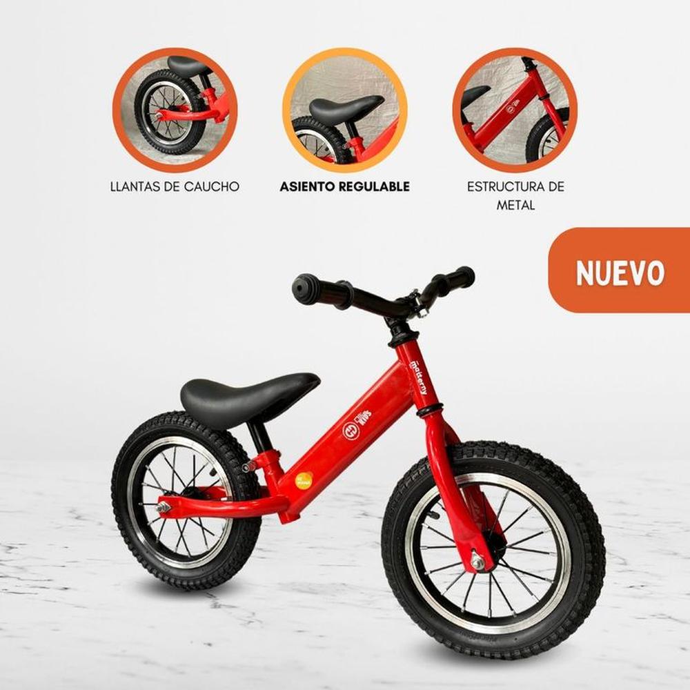 Bicicleta de Equilibrio Aro 12 Caucho BALANCE Red