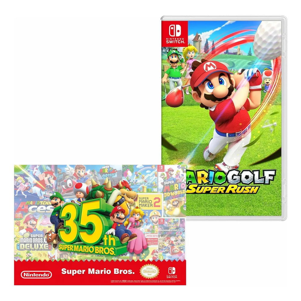 Mario Golf SuperRush + Poster