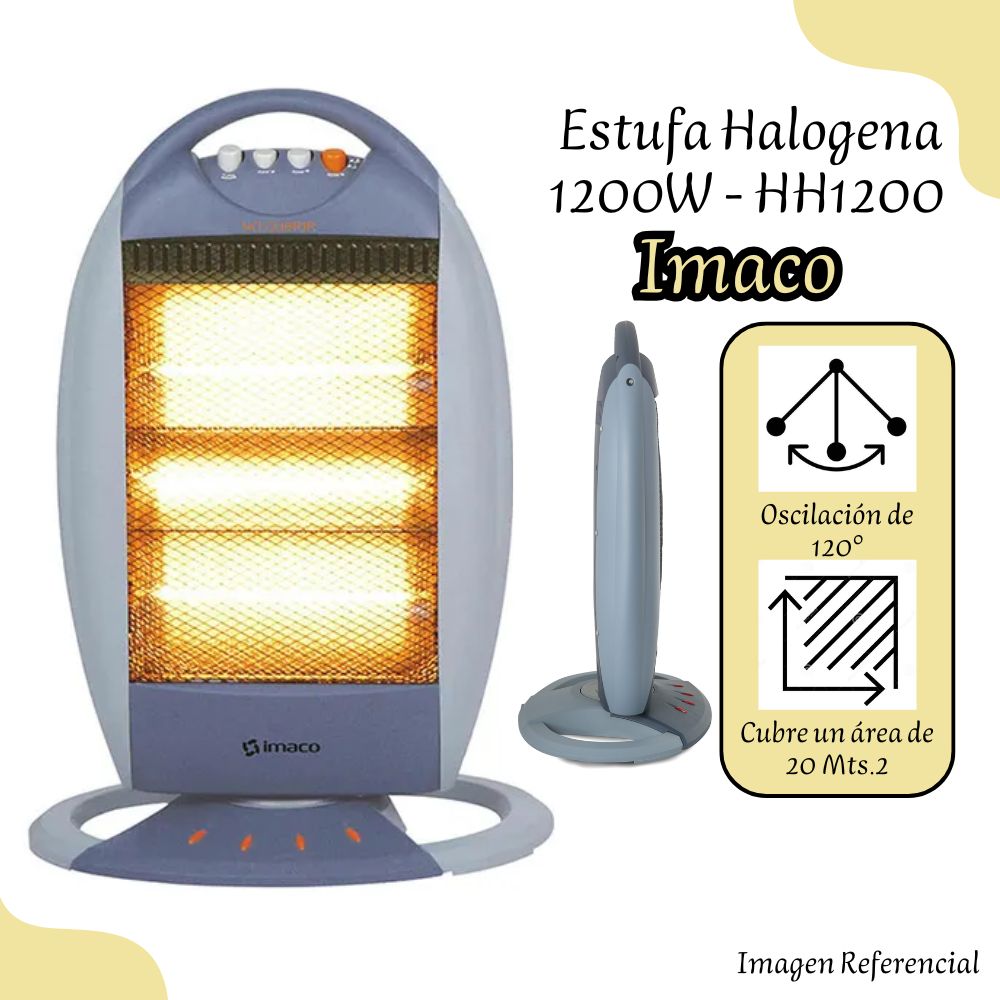 Estufa Imaco Halogena HH1200