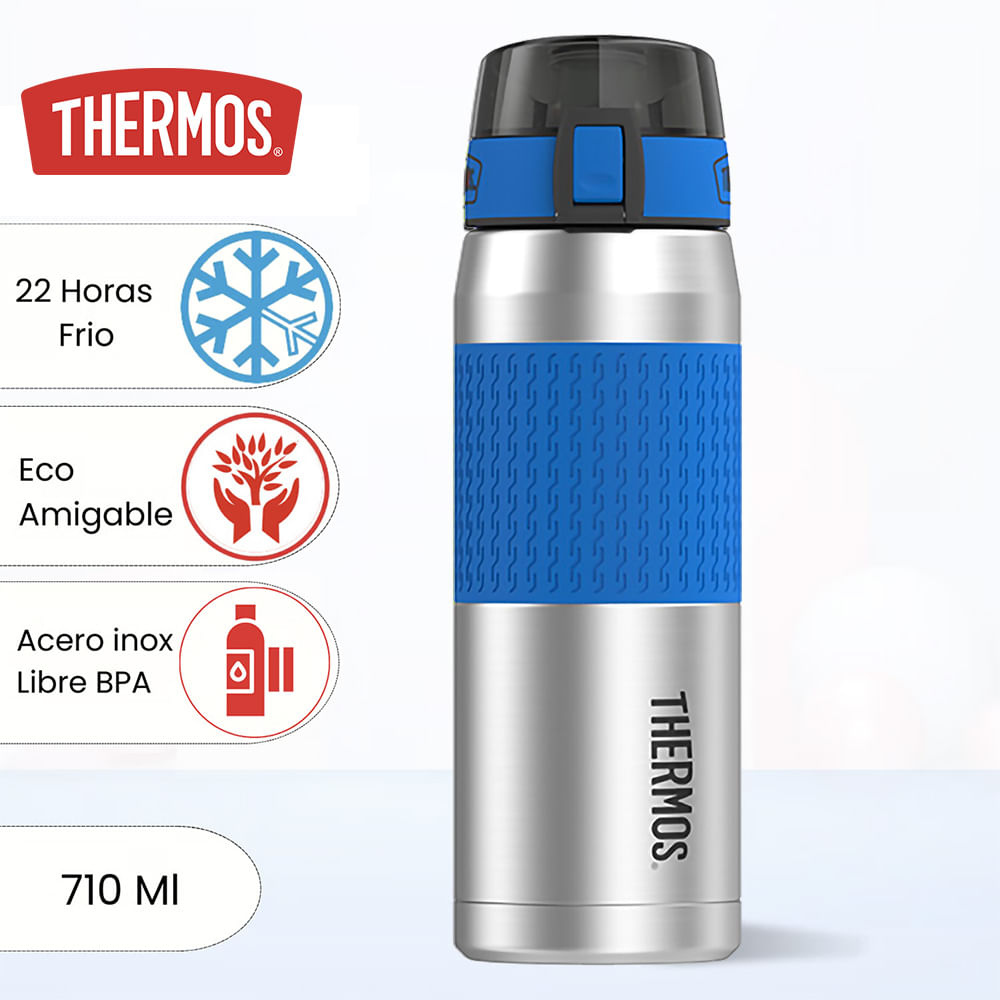 Botella Thermos Zero Acero Inoxidable Azul 710 ml