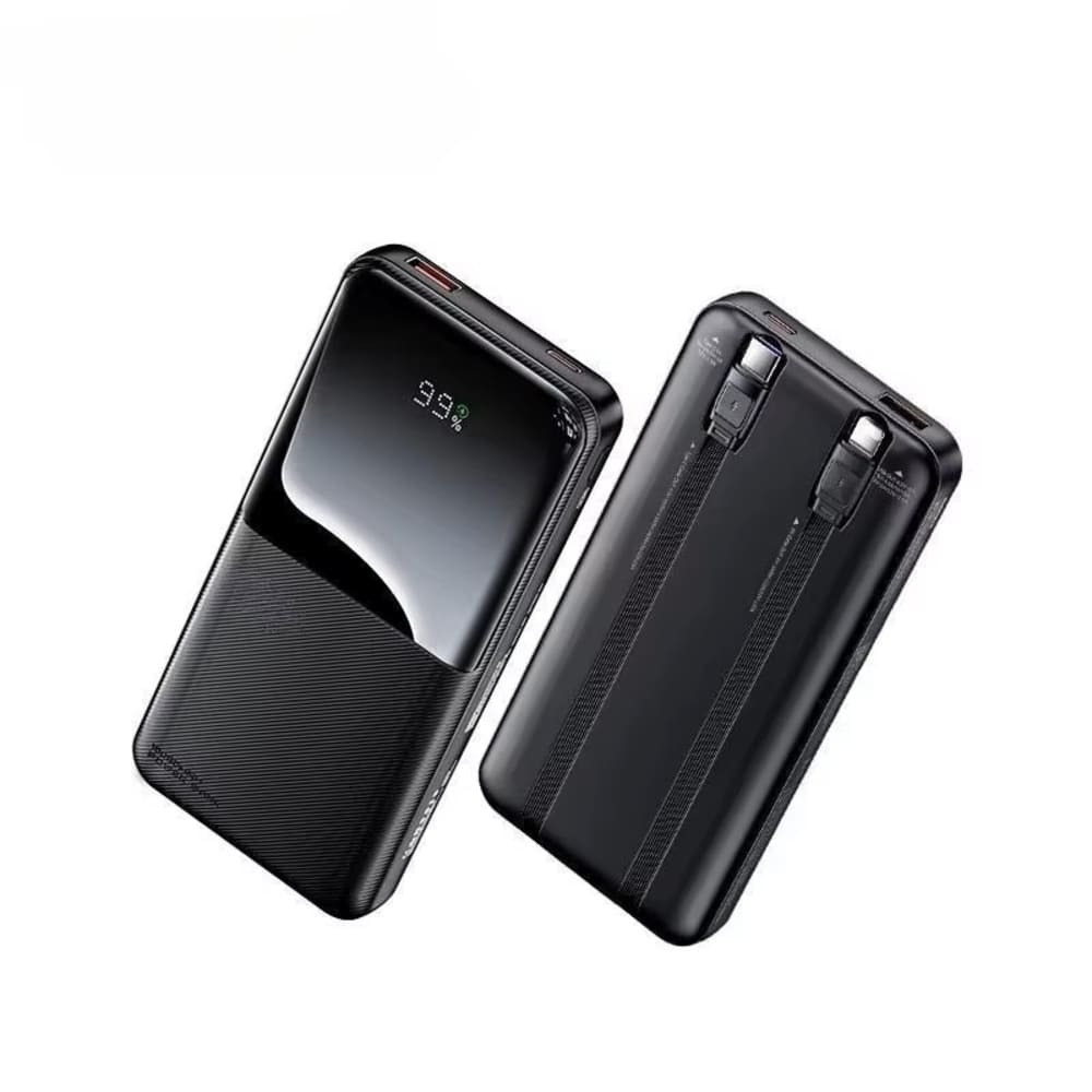 Cargador portatil 20000mAh  PD 20W+ QC 22.5W MODELO RPP-680 NEGRO