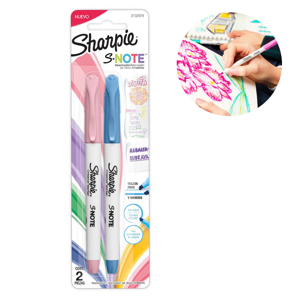Resaltador Marcador SHARPIE Colores Pastel 2und 2132979