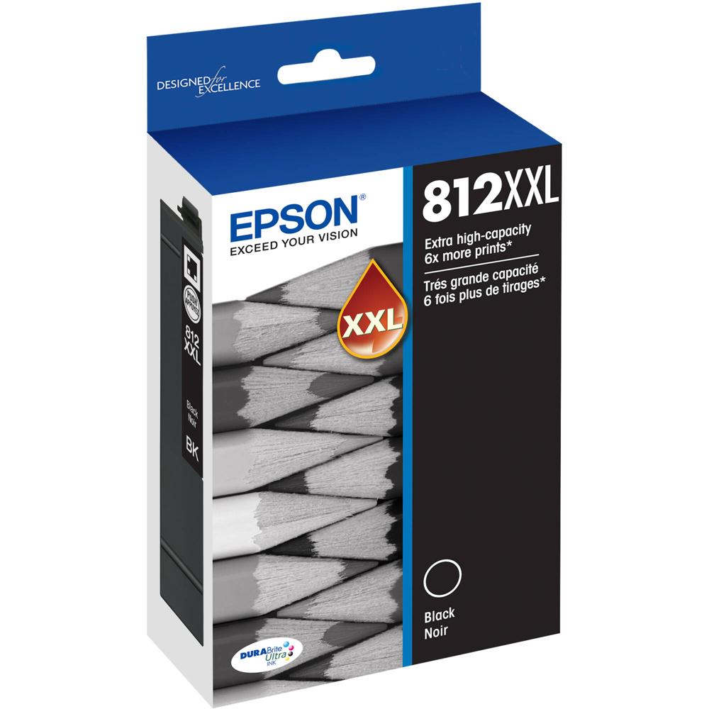 Cartucho de Tinta Negra de Alta Capacidad Epson T812 con Sensormatic para Impresoras WorkForce Pro W
