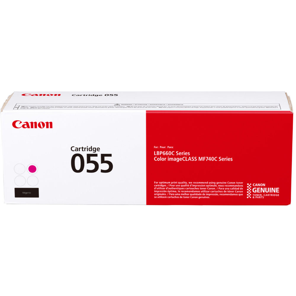 Cartucho de Tóner Magenta de Capacidad Estándar Canon 055 para Impresoras Láser Color imageCLASS MF7