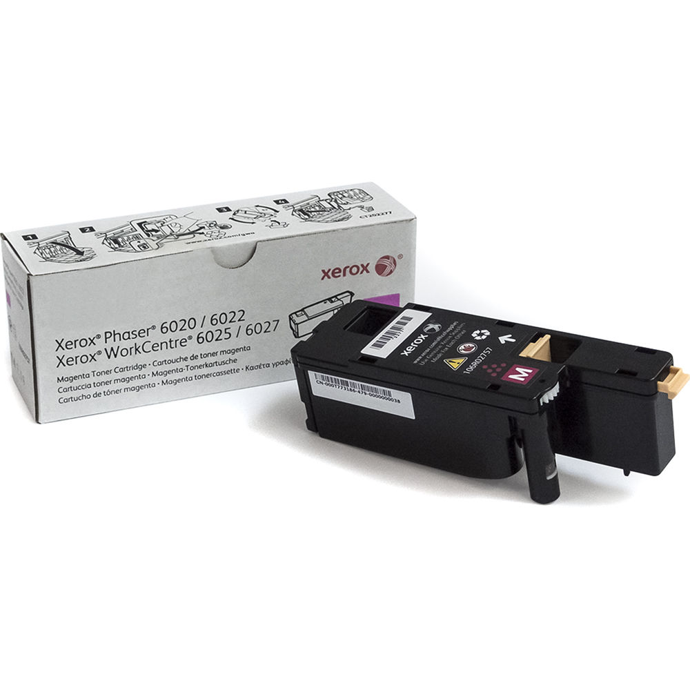 Cartucho de Tóner Magenta Xerox para Impresoras Phaser 6022 y WorkCentre 6027 - Rinde 1000 Páginas