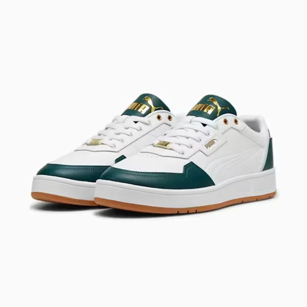 Zapatillas urbanas para hombres Puma Court Classic Lux 395019-08 Blanco Talla 44 Zapatillas urbanas para hombres Puma Court Classic Lux 395019-08 Blanco Talla 44