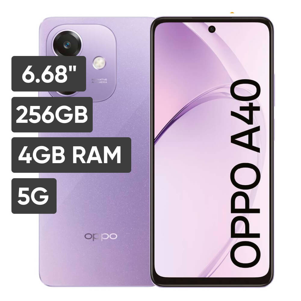 Smartphone OPPO A40 6.67"" 5GB 256GB 50MP Lila