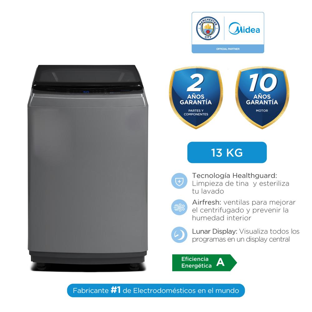 Lavadora Automática Carga Superior 13kg Gris Midea