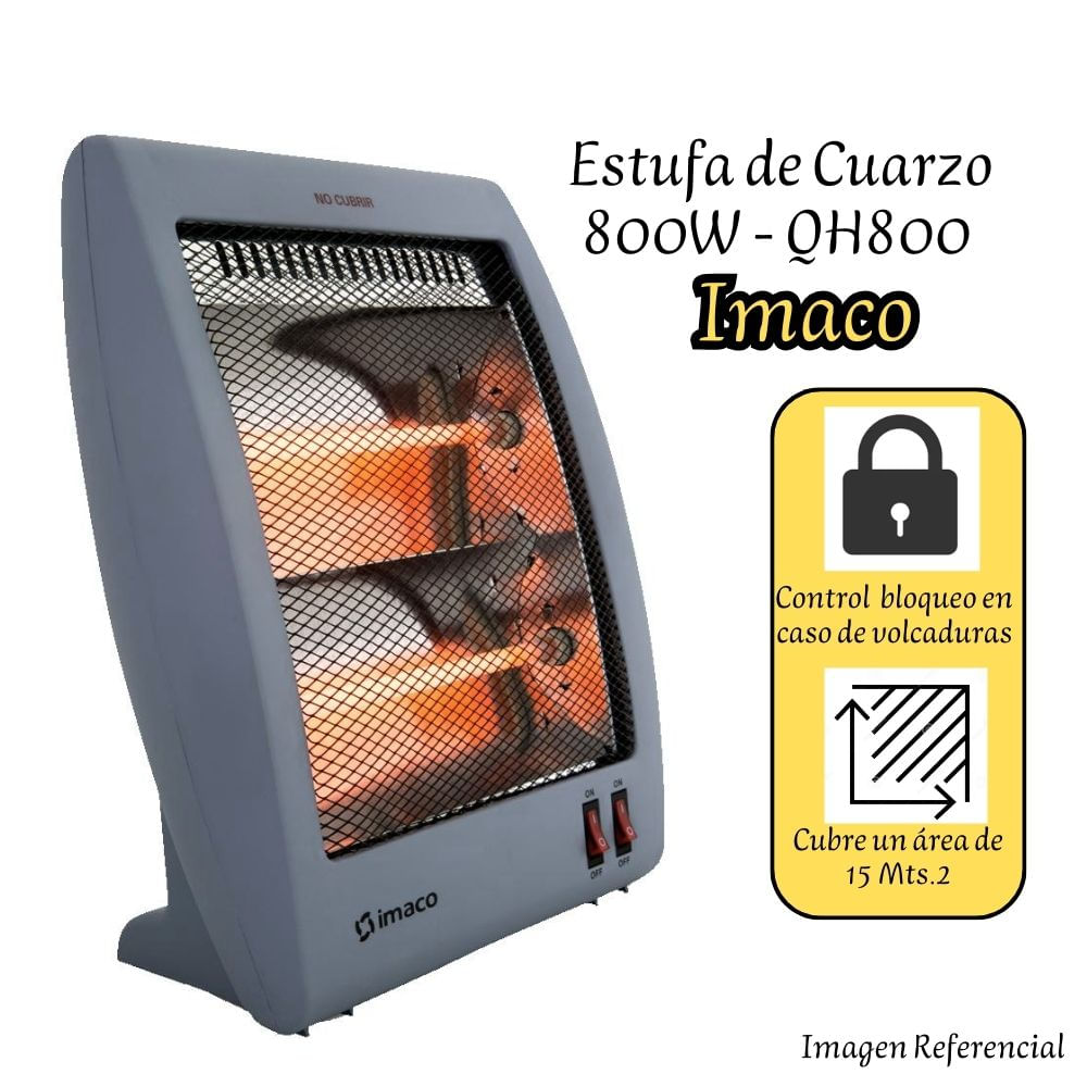 Estufa Eléctrica de Cuarzo Imaco QH800