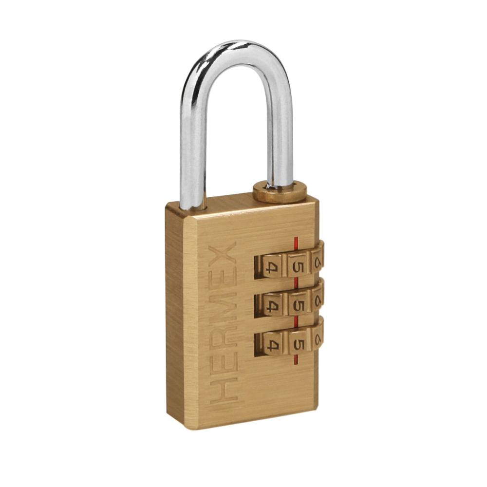 Candado de Combinacion 28mm Cuerpo de Laton 43347 Hermex