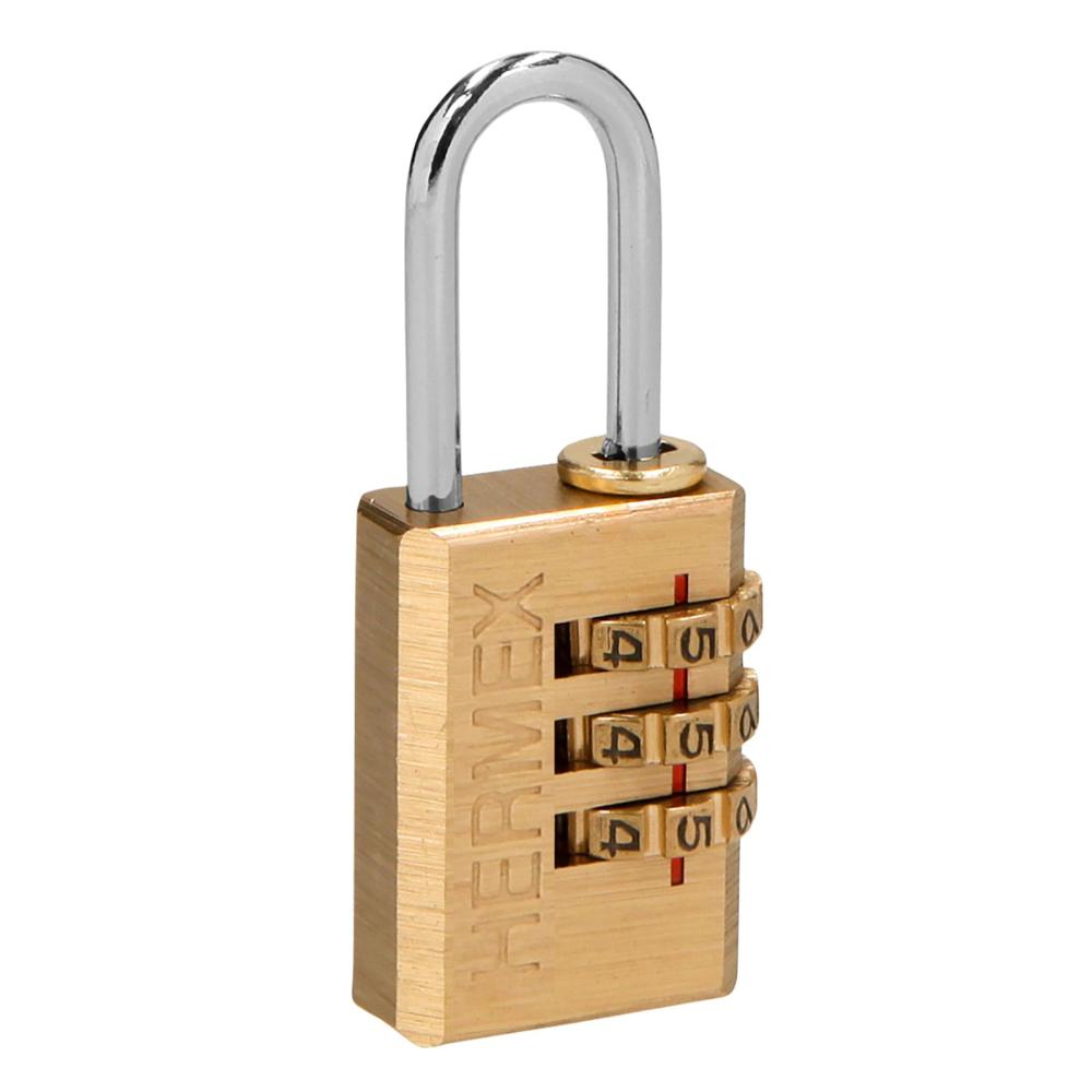 Candado de Combinacion 20mm Cuerpo de Laton 43346 Hermex