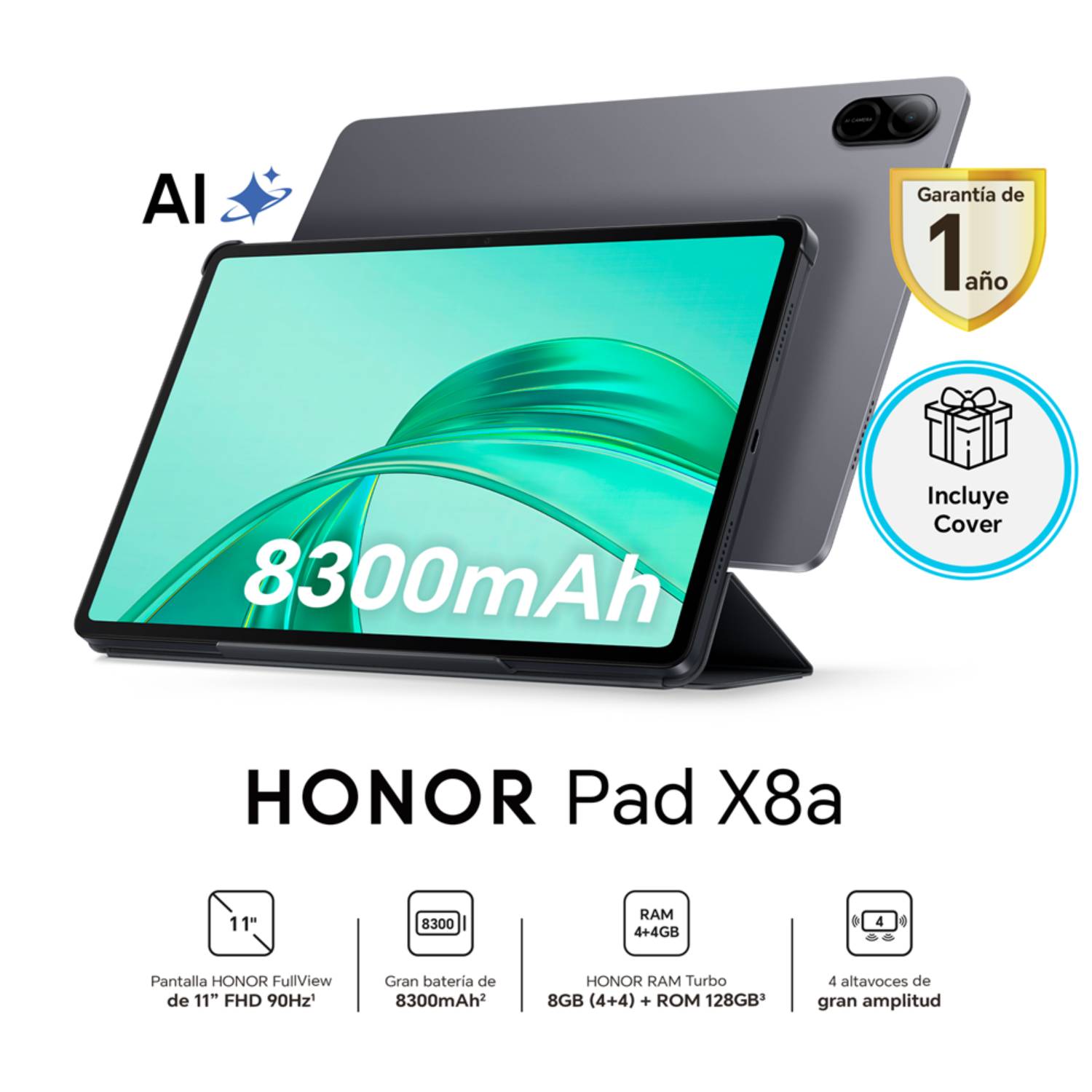 Tablet Honor Pad X8A 11"" 4GB RAM 128GB