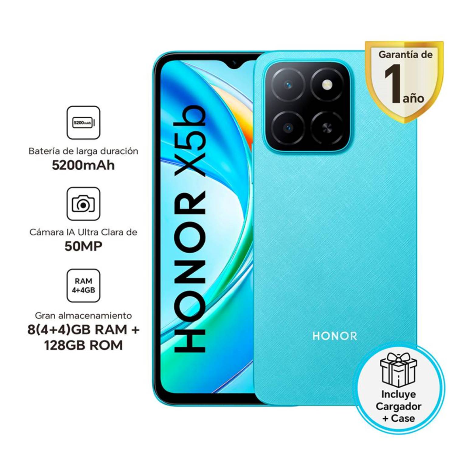 Celular Honor X5B 6.5"" 4GB RAM 128GB Blue