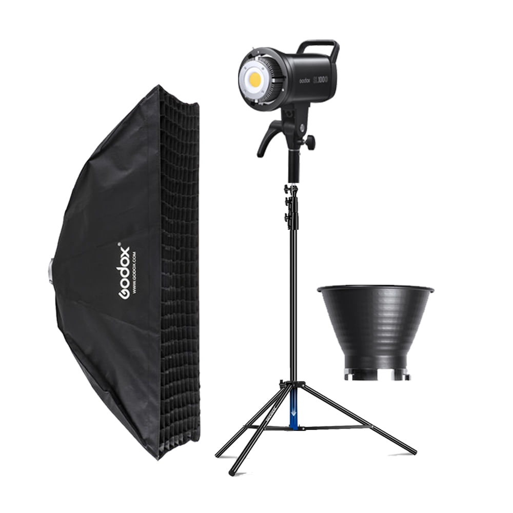 Luz Continua Godox SL100D - Parante - Softbox FW35160