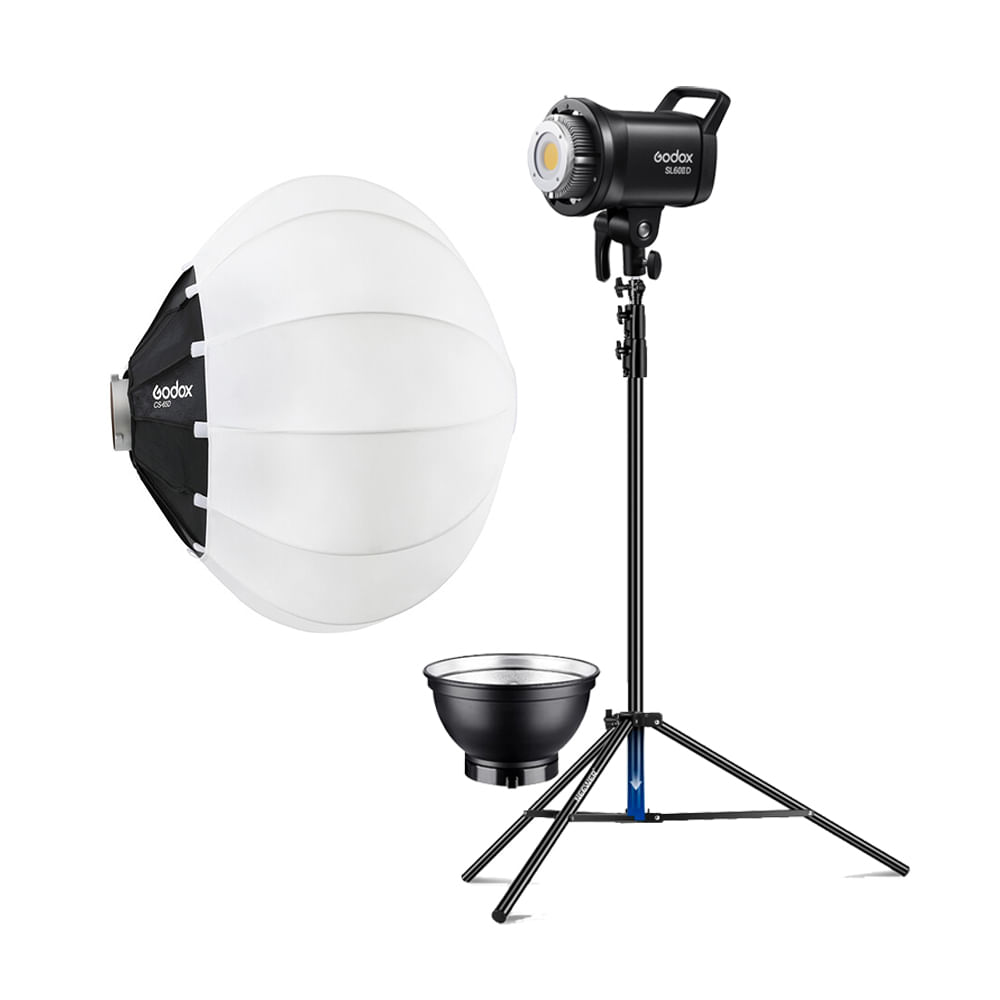 Combo Luz Continua Godox SL60IID + Parante + Softbox Lantern Godox CS-65D (Gratis: Reflector)