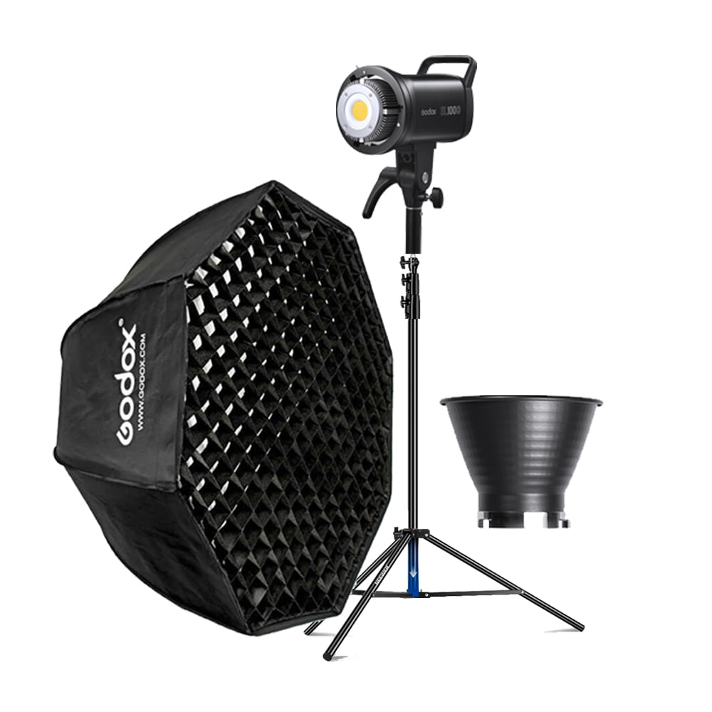 Combo Luz Continua Godox SL100D + Parante + Softbox FW140