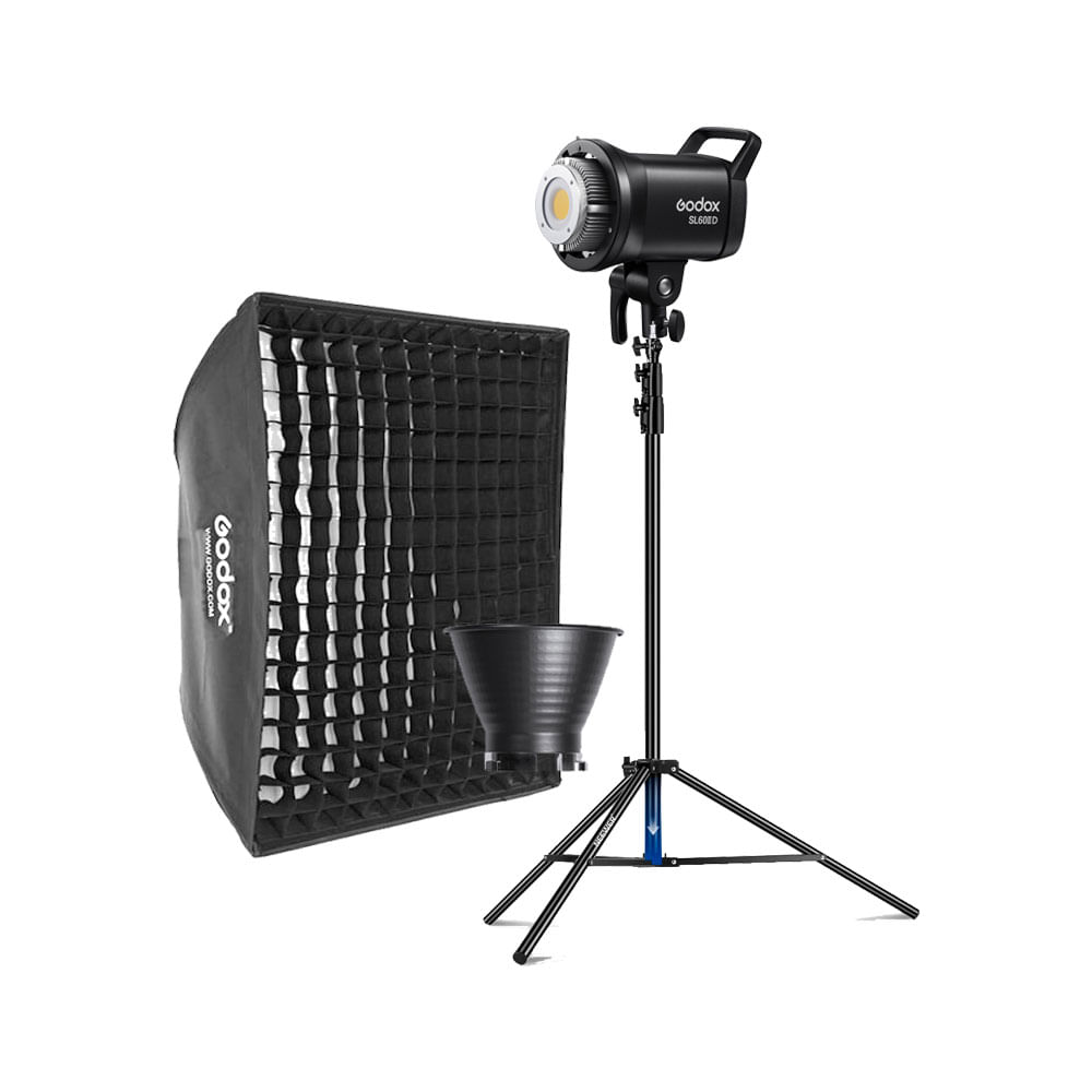 Luz Continua Godox SL60IID - Parante - Softbox FW6060